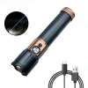 Q31 Long high-intensity flashlight, high-intensity white laser flashlight, multi-functional telescopic aluminum alloy flashlight, high-intensity laser cannon, high-brightness focusing flashlight full image